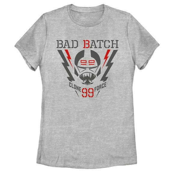Women's Star Wars: The Bad Batch Lightning Logo Graphic Tee Athletic Heather X Large