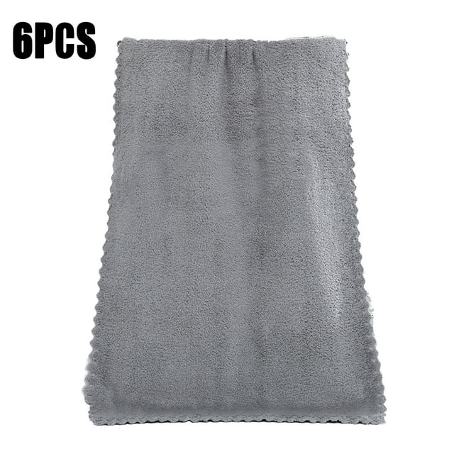 Microfiber Facial Cloths Fast Drying Washcloth 6 Pack Soft Makeup Remover Cloths Highly Absorbent