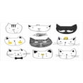 thumbnail image 4 of Cat Piggy Bank, Cats Moustache Bow Tie Hat Crown Fluffy and Fish Humor Faces Graphic, Ceramic Coin Bank Money Box for Cash Saving, 3.6" X 3.2", Yellow Grey, by Ambesonne, 4 of 4