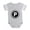 Heather Gray, variant on CafePress - Monogram Medallion P - Cute Infant Baby Football Bodysuit