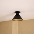 thumbnail image 4 of FM584507MB-Alora Lighting-Archer - 1 Light Flush Mount-7 Inches Tall and 9.5 Inches Wide-Matte Black Finish, 4 of 5