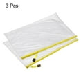 thumbnail image 3 of Uxcell A4 Zip File Pouch Document Folders Mesh Zipper Bags, Yellow 3 Pack, 3 of 5