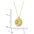 thumbnail image 3 of Believe by Brilliance Women's Gold Plated "I Love You to the Moon & Back" Necklace, 3 of 4