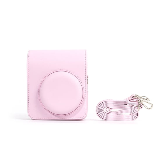 Camera Bag for instax Mini 13 PU Leather Magnetic Buckle with Back Pocket and Adjustable Shoulder Strap