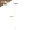 thumbnail image 2 of Uxcell Brass Rods 1/8" x 14" Brass Solid Round Rod for Handle Pin DIY Craft Material 1Pcs, 2 of 7