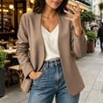 thumbnail image 2 of KyCheLot Plus Size Blazers for Women Fall Solid Color Long Sleeve Jackets Casual Work Business Officewear, 2 of 9