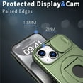 thumbnail image 6 of for iPhone 14/13 Case with Kickstand Sliding Camera Cover, Military Grade Shockproof Portective Compatible with MagSafe Wireless Charger Slim Case Cover for iPhone 14/13, Olivegreen, 6 of 6