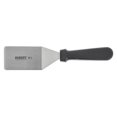 thumbnail image 2 of HUBERT® Spatula with Black Plastic Handle Stainless Steel - 4" L Blade, 2 of 3