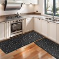 thumbnail image 3 of Kitchen Rugs Sets Of 2,Black White Halloween Symbol Pattern Anti Fatigue Kitchen Mat Rugs Non Slip Washable,Decorative Kitchen Floor Mats for Kitchen,Sink,Laundry,17"x47"+17"x47", 3 of 5