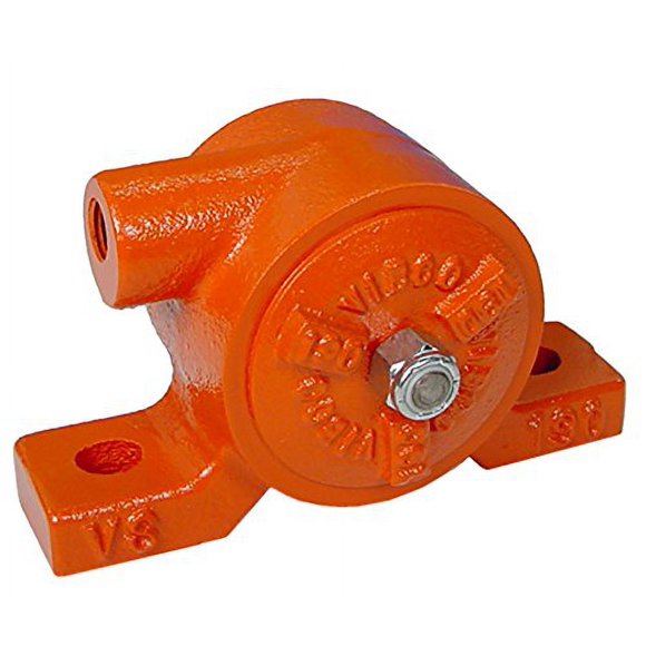 VIBCO VS-190 Silent Pneumatic Turbine Vibrator, 270 lb. Force, 7200 VPM, 9 CFM, 80 psi, 4" Bolt Pattern