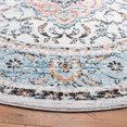thumbnail image 3 of SAFAVIEH Shivan Dean Traditional Floral Area Rug, Grey/Blue, 6'7" x 6'7" Square, 3 of 8