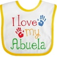 thumbnail image 3 of Inktastic I Love My Abuela Boys or Girls Baby Bib, 3 of 4