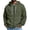 A012-Army Green, variant on MXALUOB Men's Full Zip Hoodie Waffle Knit Long Sleeve Hooded Sweatshirt with Drawstring Casual Solid Color Jacket Fall Winter Outfits