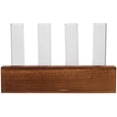 thumbnail image 4 of Shisuyan 1 Set Hydroponics Flower Tube with Wood Stand Glass Planter Plant Terrarium Flower Tube with Wood Rack, 4 of 9