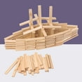 thumbnail image 4 of 150 Pcs Blocs de Construction en Bois Empileur de Planches de Construction Jouet, 4 of 8