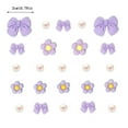 thumbnail image 3 of WEIXF Rp2000 Amp Cute Flower Bow Shoe Charms For Girls Women 24Pcs Shoe Charms With Pearl Resin Flower Accessories For Decoration Birthday Party 2025 Summer Toys, 3 of 5