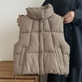 thumbnail image 2 of Bovxnpu Girls Puffer Vests Kids Sleeveless Zip Padded Warm Winter Vests Coat Outfits, 2 of 6