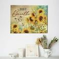 thumbnail image 4 of Sunflower Canvas Wall Art Sunflower Daisy Pictures Wall Decor Flower Pictuers for Wall Sunflower Butterfly Canvas Painting Prints Just Breathe Artwork Modern Home Decoration Framed for Living room, 4 of 6