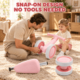 thumbnail image 4 of JoyStone Toddler Balance Bike with Light-Up Wheels, No Pedal Baby Balance Bike with 4 Silent Wheels, Adjustable Seat, First Ride-On Toy for 1 Year Old Boys Girls, Pink, 4 of 11