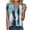 Light Blue, variant on Summer Tops for Women Short Sleeve Neck Tunic Tops Baggy Vintage Graphic Casual Loose Beach Vacation Outfits Spring Top Trendy Clothes