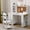 White, variant on Huisuilinss Kids Desk And Chair Set,Wood Study Table,Children Writing Table With Storage Shelf,Bulletin Board,Computer Workstation For Boys And Girls Bedroom Home school