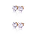 thumbnail image 3 of Sonducket Pendientes hipoalergénicos de cristal con diamantes de imitación para mujer y niña para fiesta Oro 2piezas Sonducket CBP002580, 3 of 6