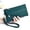 Green, variant on Fashion Women PU Leather Wallet Long Purse, Handheld Clutch with Wrist Strap, Coin and Card Holder for Shopping and Commute, Lightweight(Camel)