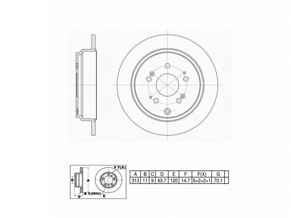 Winstop Brake Kits, Rear WSK690, Honda Odyssey 2010-2005