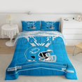 thumbnail image 2 of Castle Fairy Football Game Bedding Comforter Set 2pcs for Teens Boys Girls,Blue Grey Twin Comforter Sets Microfiber,Sport Theme Breathable Bedding Set,Super Cozy Room Decor,Reversible, 2 of 8