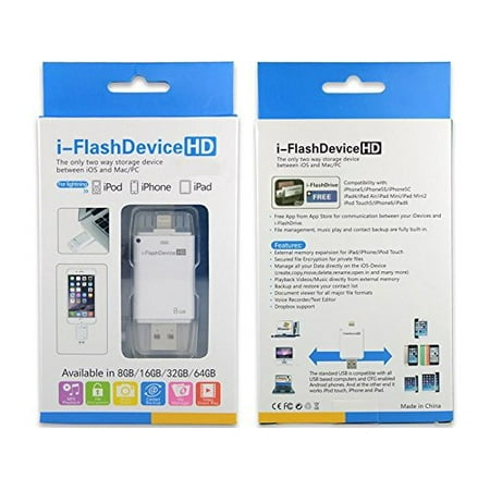 DigitCont i_Flash HD 8GB USB Thumb Drive External Storage _ Apple Lightning iPhone iPad