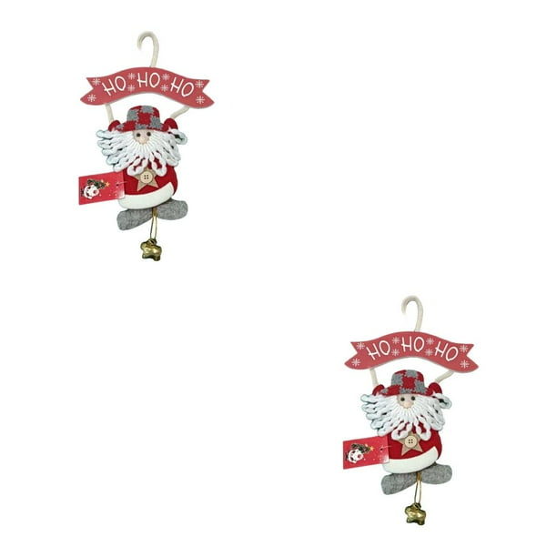 Ounissouiy Colgantes de decoración de Navidad Fiesta de Año Nuevo Hotel Oficina Colgante de pared Árbol de Navidad Chimenea Estante Puerta Type2 NO2