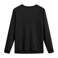 thumbnail image 3 of Moda mujer cuello redondo Casual manga larga Halloween impreso sudadera Tops blusa Pompotops  FGAJ6473, 3 of 4