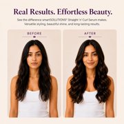 smartSOLUTIONS Straight N' Curl Serum 4 oz, | Smooths & Straightens | Curves & Curls | Paraben-Free | Plant-based