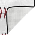 thumbnail image 5 of SKYSONIC 36x24in Baseball Area Rug, Sports Ball Lace Floor Carpet for Indoor Living Dining Room Bedroom, 5 of 7