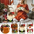 thumbnail image 4 of Christmas Candy Bags, Christmas Treat Bags, Reusable Xmas Goodie Bag Fabric Elk Santa Claus Snowman Gift Bags for Kids, 4 of 4