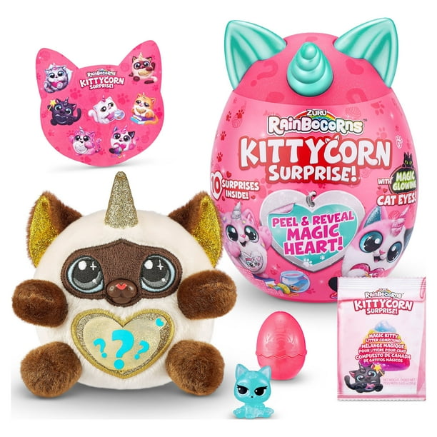 Ovo Rainbocorns Kittycorn Cinza Surprise Séries 7 F0150-1 | Parcelamento sem juros