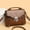 48#Brown, variant on Fanny Pack Crossbody Bag for Men Women, PU Leather Chest Bag with Multi Zipper Pockets, Adjustable Strap Running Belt Bag for Sport Travel, Lightweight Waist Pack for Outdoor Hiking Walking