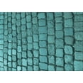 thumbnail image 1 of Ahgly Company Machine Washable Indoor Rectangle Transitional Turquoise Green Area Rugs, 4' x 6', 1 of 7
