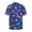 Butterflies and Florals, variant on Zebra Print Cover Soft Touch Men's Short Sleeve Button Up Shirt, Button Closure Breathable Men's Casual Short Sleeve Shirt for Hiking Cruise Vacation