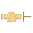 thumbnail image 1 of 14k Yellow Gold Official Licensed Collegiate University of San Francisco (USF) Small Post Earrings, 1 of 3