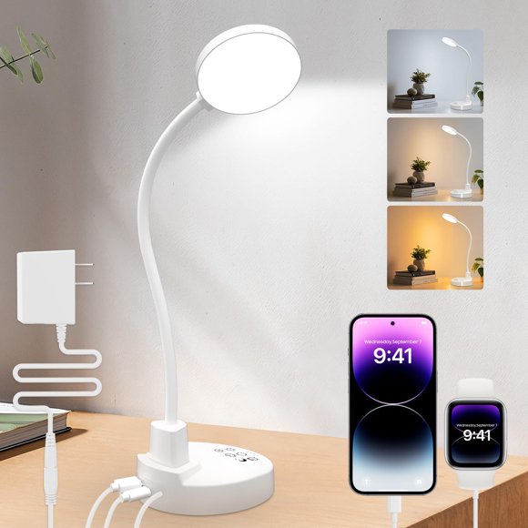 Lámpara de escritorio LED ZAPLIT 15W USB regulable con 3 temperaturas de color