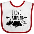 thumbnail image 3 of Inktastic I Love Camping- Tent and Trees Boys or Girls Baby Bib, 3 of 4