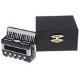 thumbnail image 1 of VONKY Miniature Metal Accordion Instrument for 1/12 Decor ACCS Black, 1 of 6
