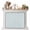 Bluish Green, variant on Sage Green Striped Magnetic Fireplace Cover, Fireplace Draft Blocker, Sage Green White Stripes Farmhouse Fireplaces Blanket for Heat Loss/Cold Air, Fireplaces Draft Stopper Cover for Inside 39"x32"