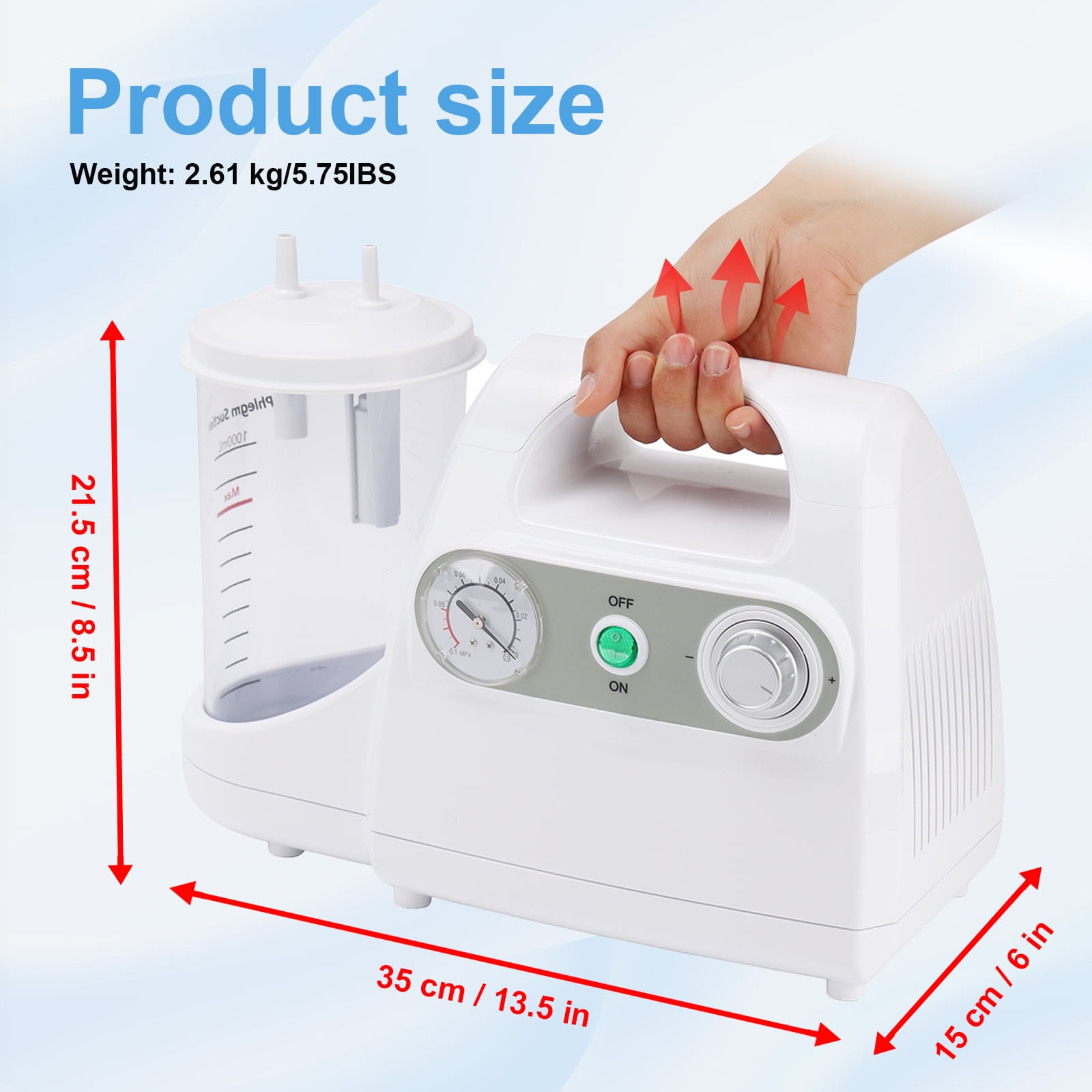 Electric Suction Machine for Home Use, Negative Pressure Suction Device for Elderly,, Children