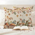 thumbnail image 3 of Thanksgiving Fall Leaves Outdoor Pillow Covers 20"x20" Set of 2,Waterproof Throw Pillow Covers for Patio Furniture,Mushroom Beige Country Pastoral Decorative Cushion Pillowcases for Garden Couch Sofa, 3 of 9