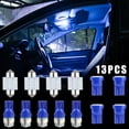 thumbnail image 3 of 13PCS Blue Led Lights Interior Package Kit For Dome License Plate Lamp Bulbs, 3 of 13