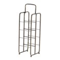Decmode Contemporary 8Bottle Iron Wine Storage Rack, Brass
