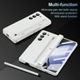 thumbnail image 7 of for Samsung Galaxy Z Fold 6 5G Case with S Pen Holder & Stylus, Z Fold 6 Hinge Protection Case with Kickstand Built in Screen Protector Full Body Protection Protective Case for Z Fold 6, White, 7 of 7