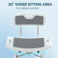 thumbnail image 4 of KEKOY Shower Chair with Back 500lb, Height Adjustable Bath Chair for Shower, Heavy Duty Bath Stool for Tub for Elderly, Senior, Handicap, Tool-Free Assembly, 4 of 10
